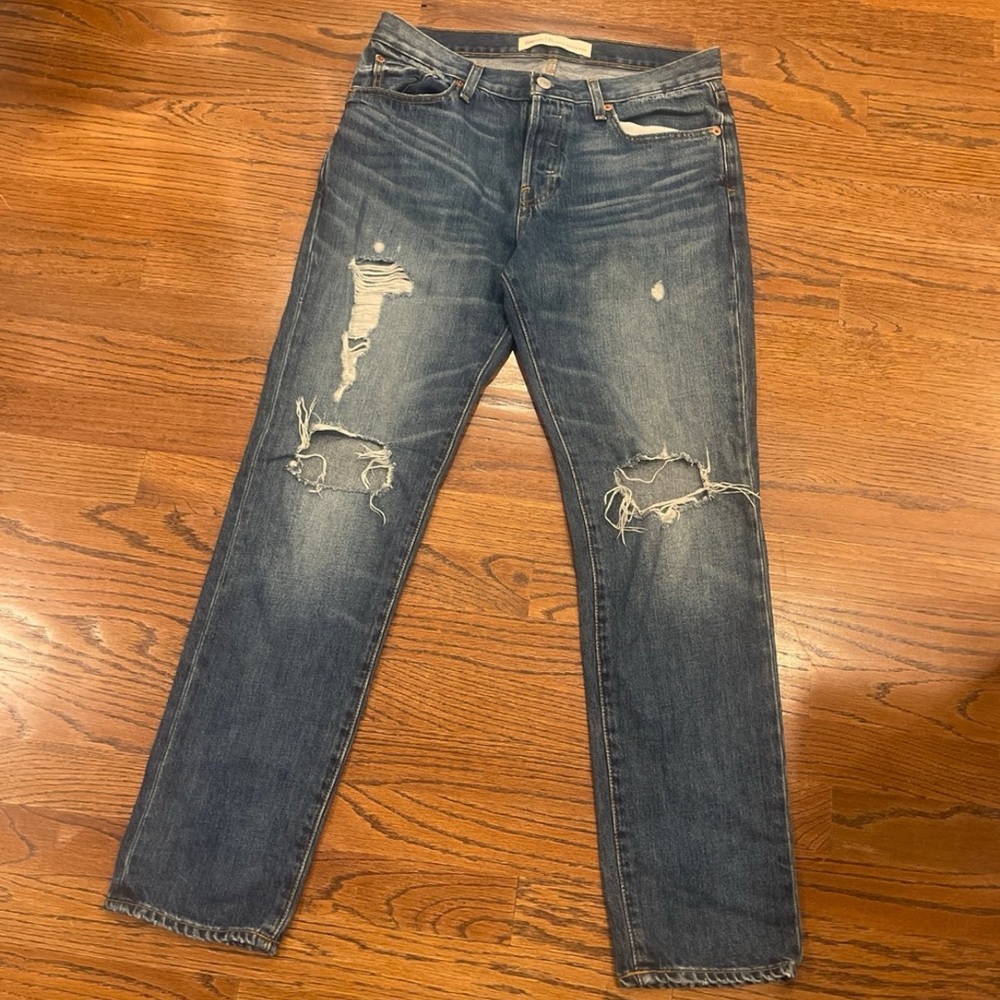 Gap 1969 relaxed distressed boyfriend jeans sz 26